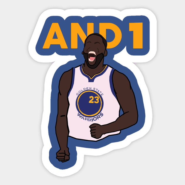 Draymond Green 'AND1' - NBA Golden State Warriors Sticker by xavierjfong